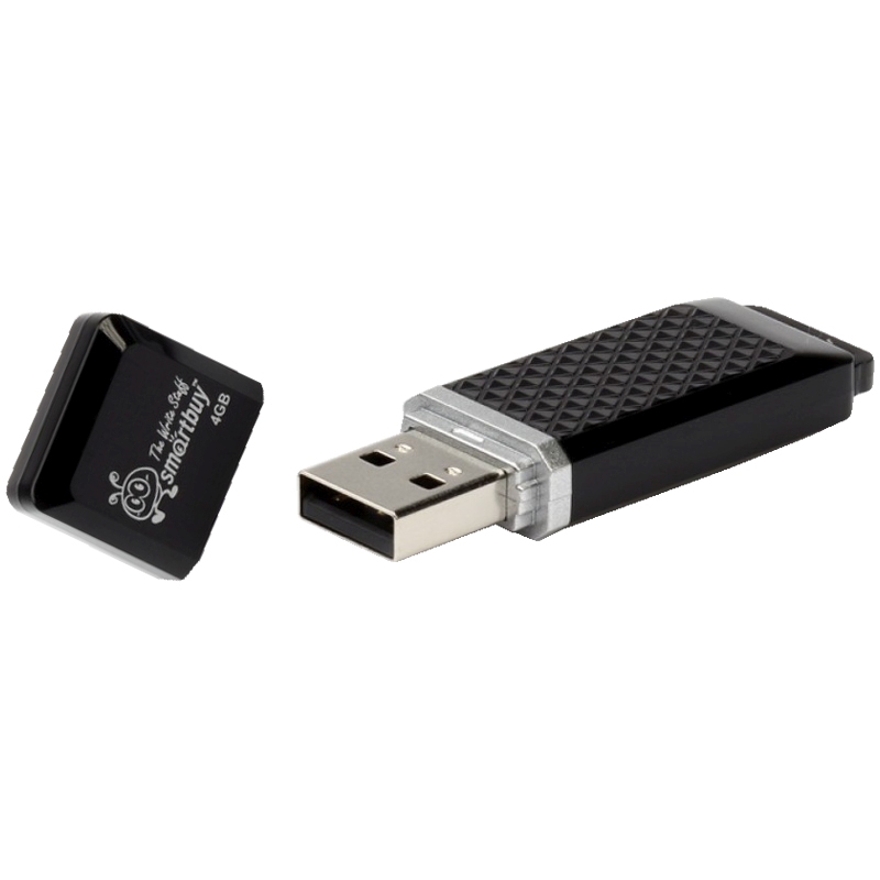картинка Флеш-диск SmartBuy 4 GB, Quart series, черный от магазина Альфанит в Кунгуре