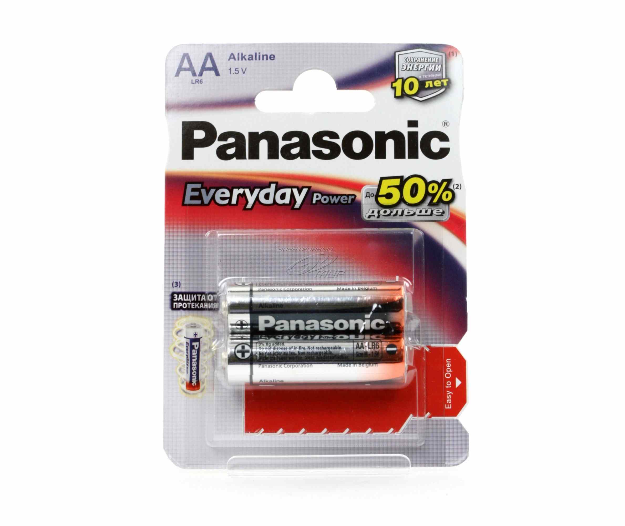 картинка Батарейки АА, 2*Bl, Panasonic Everydey, LR6REE/2BR от магазина Альфанит в Кунгуре