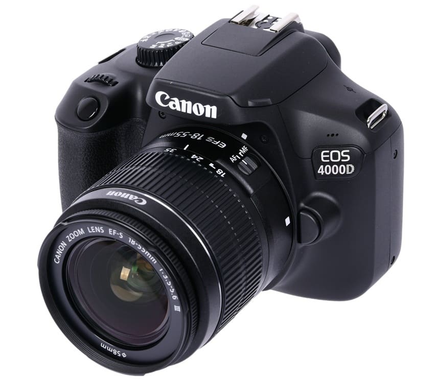 картинка Зеркальный Фотоаппарат Canon EOS 4000D KIT черный 18Mpix 18-55mm f/3.5-5.6 2.7" 1080p Full HD SDXC L от магазина Альфанит в Кунгуре