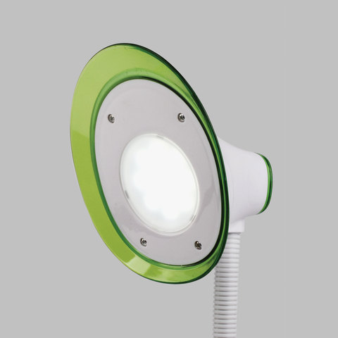 картинка Светильник настольный, 5 Вт, светодиодый, на подставке, белый, зеленый, SONNEN OU-608, 236670 от магазина Альфанит в Кунгуре