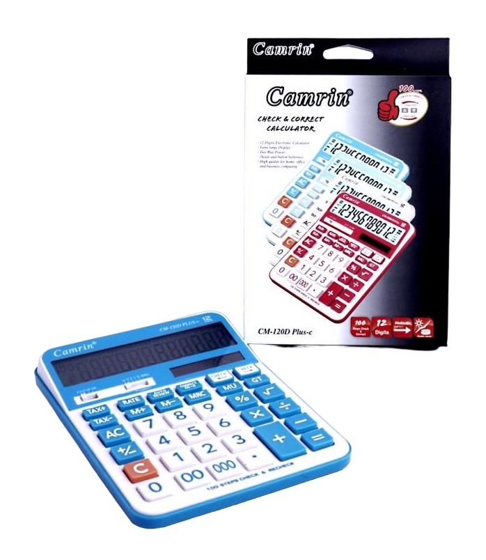 картинка Калькулятор настольный, 12 разрядов, 19*14 см, ассорти, "CM-120D", Camrin, CP-171 от магазина Альфанит в Кунгуре