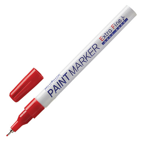 картинка Маркер-краска, 1 мм, нитро-основа, красный, "Extra Fine Paint Marker", MunHwa, EFPM-03 от магазина Альфанит в Кунгуре