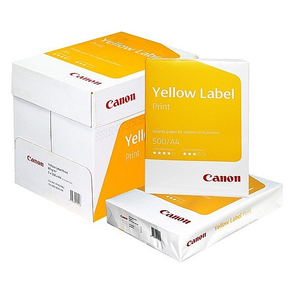картинка Бумага офисная белая, А4, 500 л, 80 г/м2, 146%, "Yellow Label Print", Canon от магазина Альфанит в Кунгуре