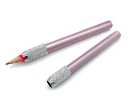 картинка Удлинитель-держатель для карандаша, регулируемый, металл, розовый, WGWZ-7 от магазина Альфанит в Кунгуре