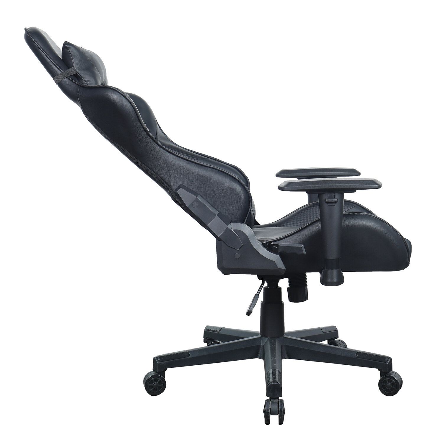 картинка Кресло компьютерное BRABIX "GT Carbon GM-115", до 140 кг, экокожа, черный, две подушки, 531932 от магазина Альфанит в Кунгуре