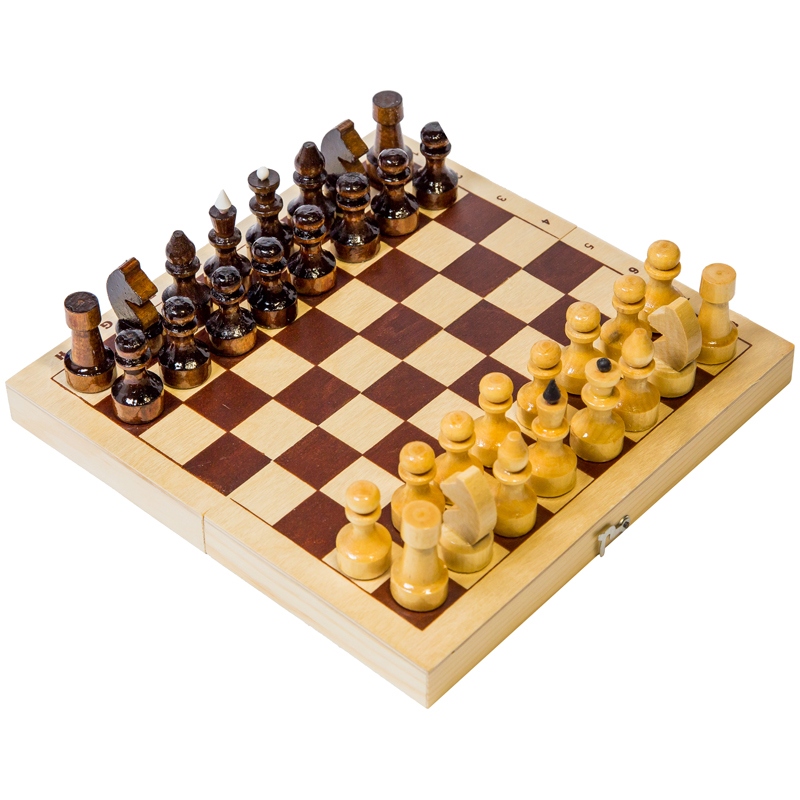 картинка Шахматы, походные, деревянные, с доской, D-1 от магазина Альфанит в Кунгуре