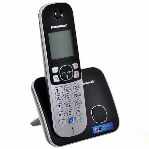 картинка Радиотелефон Panasonic KX-TG6811RU, черный/серебро от магазина Альфанит в Кунгуре