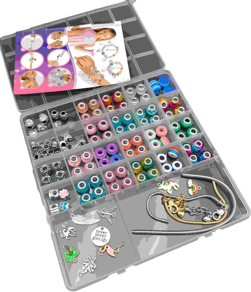 картинка Набор для создания бижутерии, бусинки, шармы, браслеты, "Квадрат", А-01 от магазина Альфанит в Кунгуре