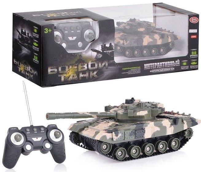 картинка Танк, на управлении, звук, пластик, "Боевой", Play Smart, 9808 от магазина Альфанит в Кунгуре