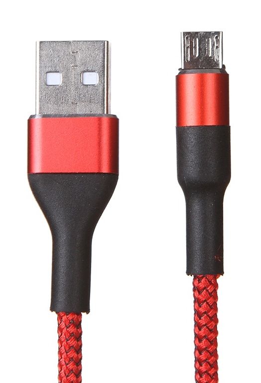 картинка Кабель соединительный для мобильных устройств MediaGadget USB 2.0 AM — USB 2.0 microBM, MGC025NRD от магазина Альфанит в Кунгуре