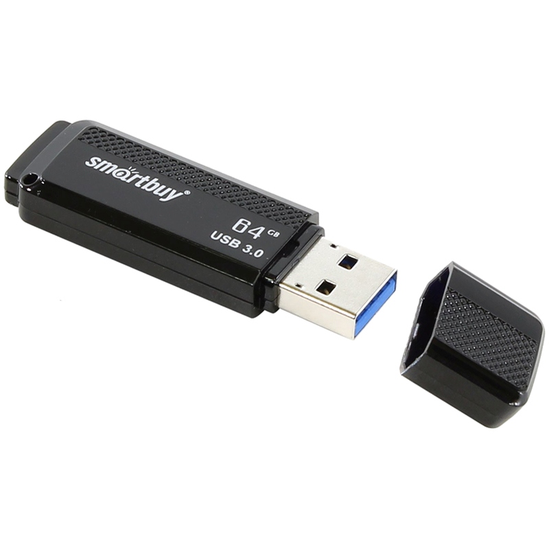 картинка Флеш-диск SmartBuy 64 GB USB 3.0, Dock, черный, SB64GBDK-K3 от магазина Альфанит в Кунгуре