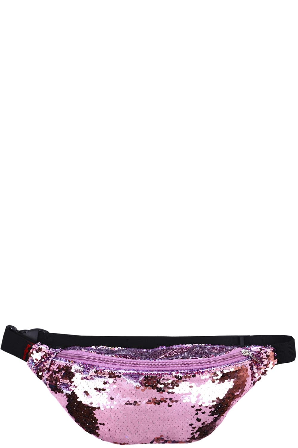 картинка Сумка поясная, 1 отдел, розовый, пайетки, BagRio, up1/20 от магазина Альфанит в Кунгуре