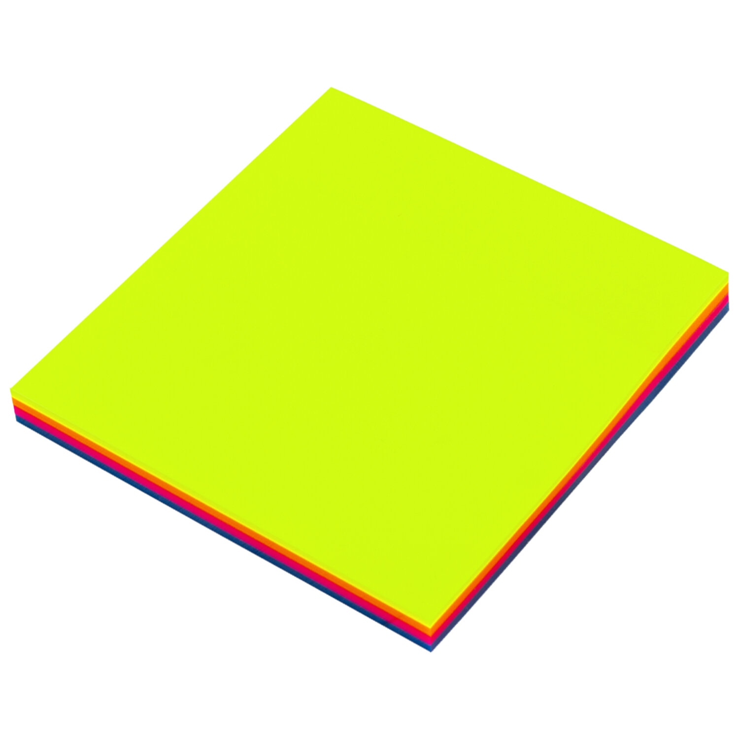 картинка Бумага для заметок с клеевым краем, 7,6*7,6 см, 100 л, 4 цв, "MULTI COLOUR", BRAUBERG, 115208 от магазина Альфанит в Кунгуре