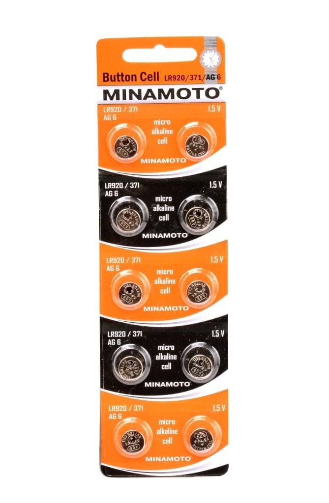 картинка Батарейка AG6 круглая, 1*BI, MINAMOTO, 303424, УЦЕНКА от магазина Альфанит в Кунгуре