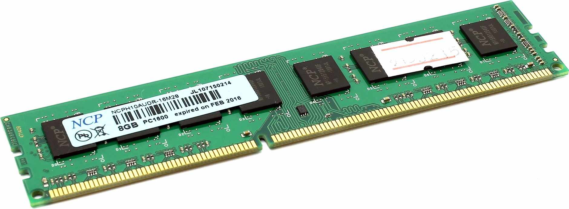 картинка Модуль памяти DIMM 8 GB, NCP, DDR3, 1600 МГц, Ge1620-128108A от магазина Альфанит в Кунгуре