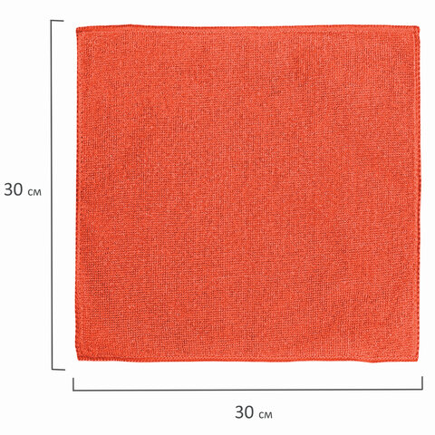 картинка Салфетки из микрофибры, 30*30, оранжевый, универсальная, LAIMA, 601242 от магазина Альфанит в Кунгуре
