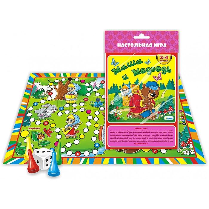 картинка Игра-ходилка, "Маша и медведь", Гелий, 10506 от магазина Альфанит в Кунгуре
