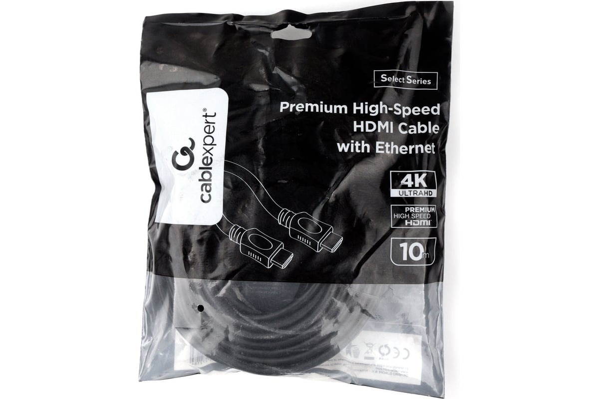 картинка Кабель соединительный аудио-видео Cablexpert Light v2.0 HDMI (M) — HDMI (M), 10,0 м, черный, CC-HDMI4L-10M от магазина Альфанит в Кунгуре