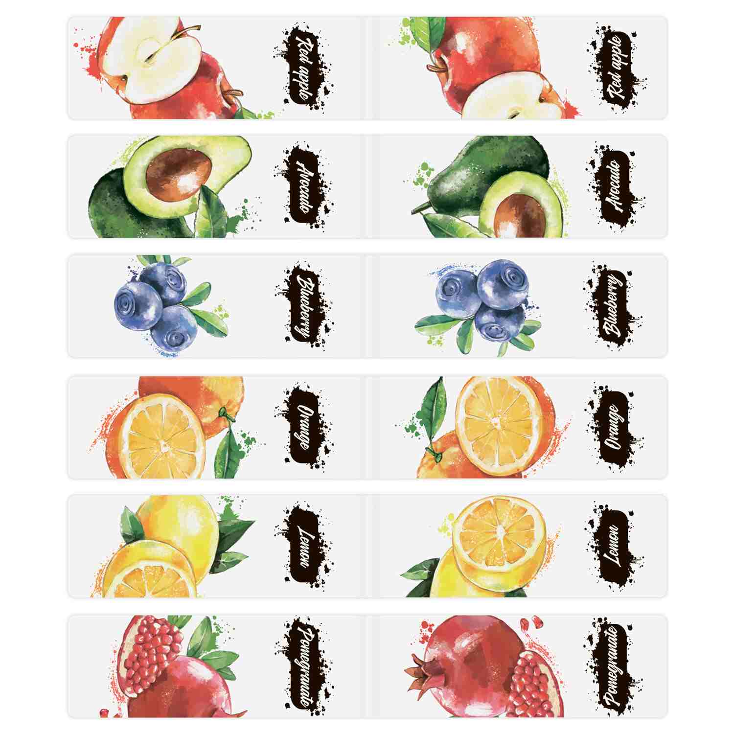 картинка Набор закладок магнитных, 12 шт, 60*20 мм, ассорти, "Fruits", BRAUBERG, 113173 от магазина Альфанит в Кунгуре