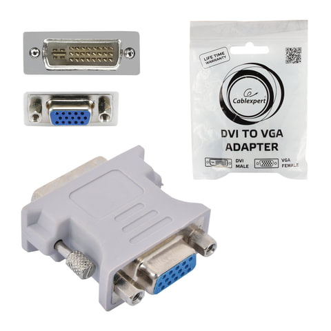картинка Переходник DVI----VGA GEMBIRD 29M/15F от магазина Альфанит в Кунгуре