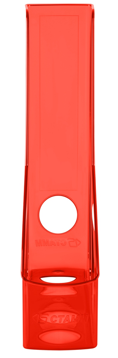 картинка Лоток для бумаг вертикальный 1 отдел, 300*250*75 мм, пластик, красный тонированный, "Лидер", СТАММ, ЛТВ-30457 от магазина Альфанит в Кунгуре