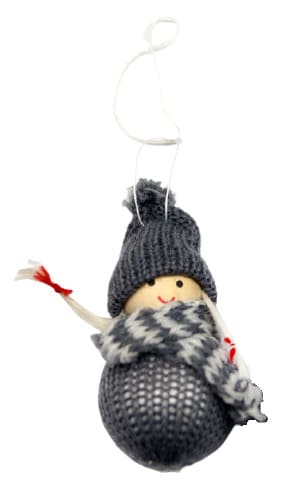 картинка Подвеска новогодняя, дерево и текстиль, "Снеговичок", 9212 от магазина Альфанит в Кунгуре