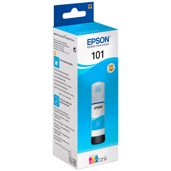 картинка Чернила Epson 101 C13T03V14A (ориг.) Cyan для L4150/L4160/L6160/L6170/L6190 (70мл) от магазина Альфанит в Кунгуре