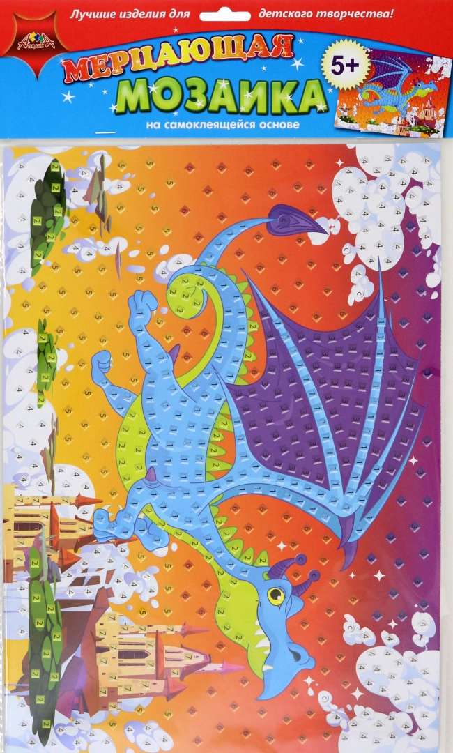 картинка Аппликация из фоамирана, А3, "Дракон", Апплика, С1573-92 от магазина Альфанит в Кунгуре