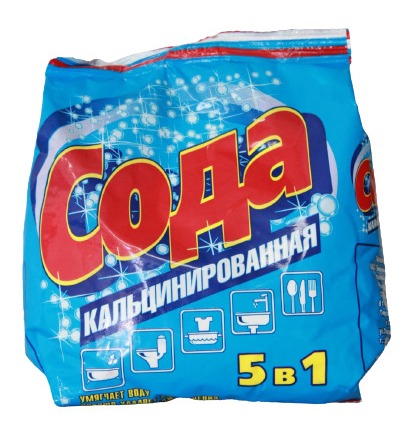 картинка Сода кальцинированная 500гр, пакет, синяя упаковка, "Лимон", Дельта	 от магазина Альфанит в Кунгуре
