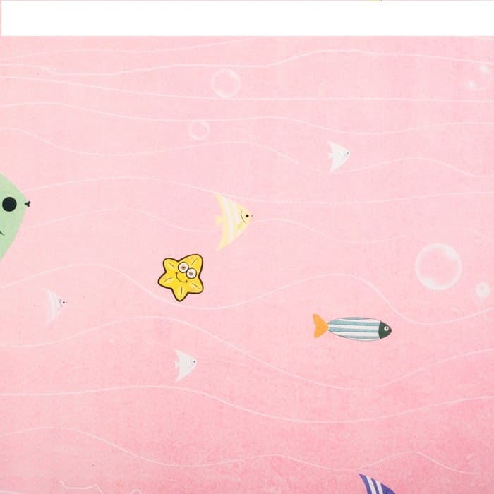 картинка Бумага упаковочная, 50*70 см, "Рыбки на розовом", 2948177 от магазина Альфанит в Кунгуре