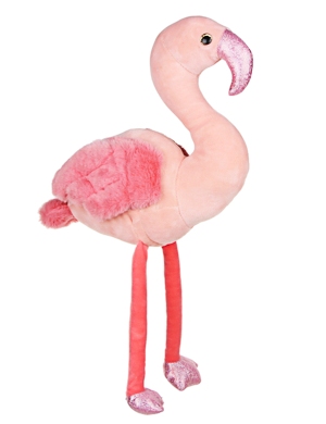 картинка Игрушка мягкая, 45 см, "Фламинго", Мешок подарков от магазина Альфанит в Кунгуре