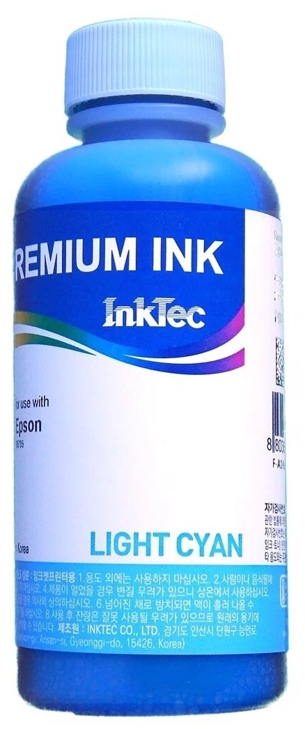 картинка Чернила 100 мл, Light Cyan, Premium Ink, InkTec, E0017 для L800 T6735/T6745 от магазина Альфанит в Кунгуре