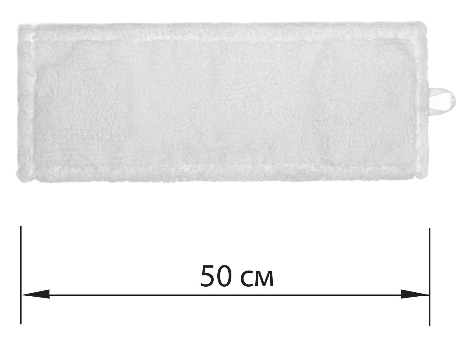 картинка Насадка МОП для швабры, 50 см см, микрофибра, уши/карманы, "EXPERT", LAIMA, 605312 от магазина Альфанит в Кунгуре