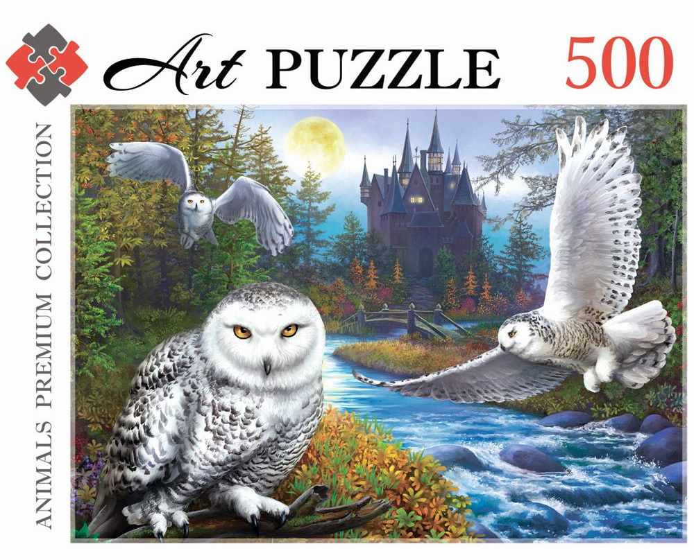 картинка Пазл 500 эл., "Белые совы", Рыжий кот, Х500-0437 от магазина Альфанит в Кунгуре