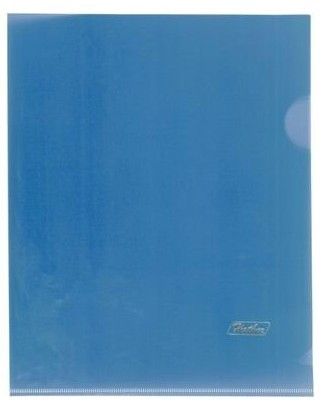 картинка Папка-уголок, А5, 180 мкм, пластик, синий, плотный Hatber, 00102 от магазина Альфанит в Кунгуре