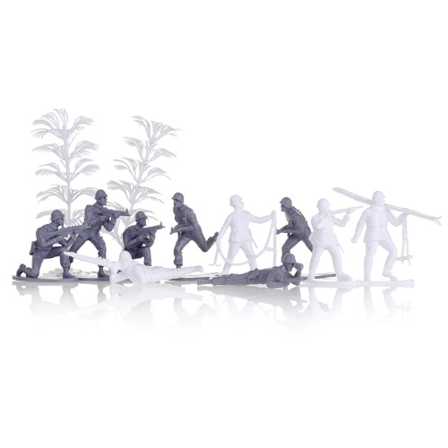 картинка Набор солдатиков, 14*22 см, с техникой, с аксессуарами, "Горные стрелки", Биплант, 12049 от магазина Альфанит в Кунгуре