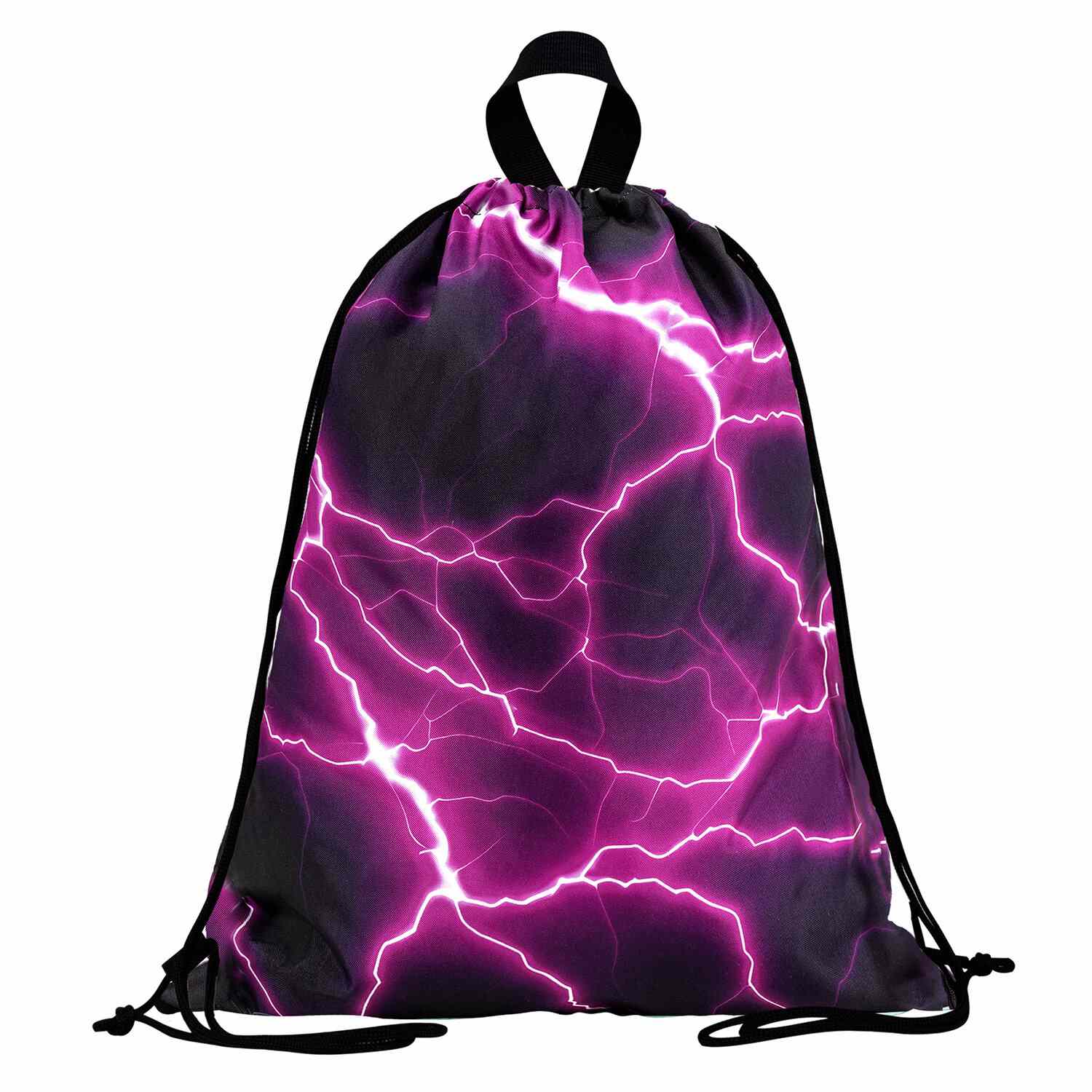 картинка Мешок для обуви, 1 отдел, 51*41 см, с ручкой, "Lightning", BRAUBERG, 272400 от магазина Альфанит в Кунгуре