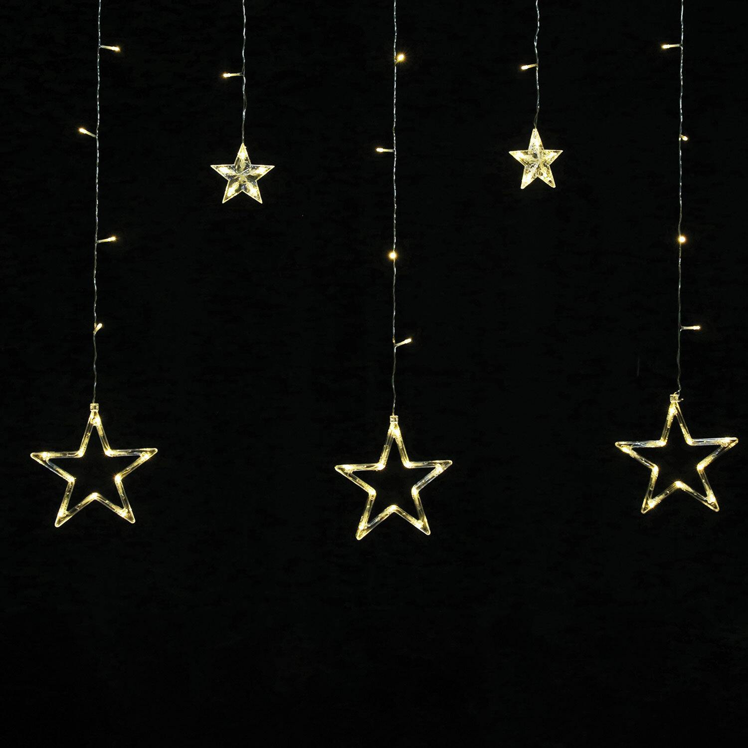 картинка Гирлянда штора, 3*0,5 м, теплый белый, 108LED, "Звезды", Золотая сказка, 591354 от магазина Альфанит в Кунгуре