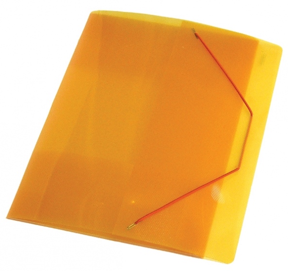 картинка Папка на резинке, А4, 700 мкм, корешок 40 мм, пластик, прозрачный желтый, "Next", Proff, SB40TW-02 от магазина Альфанит в Кунгуре
