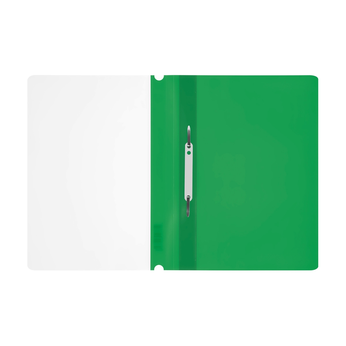 картинка Папка-скоросшиватель с прозрачным верхом, А4, 160 мкм, пластик, зеленый, СТАММ, ММ-32252 от магазина Альфанит в Кунгуре