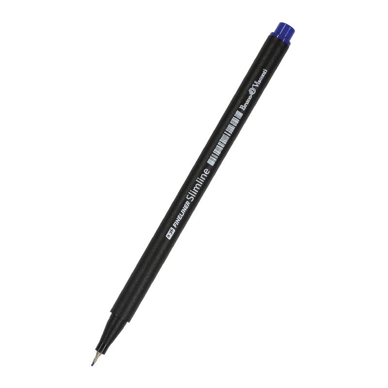 картинка Ручка капиллярная, 0,36 мм, синяя, "Slimline. Fineliner", Bruno Visconti, 36-0022 от магазина Альфанит в Кунгуре
