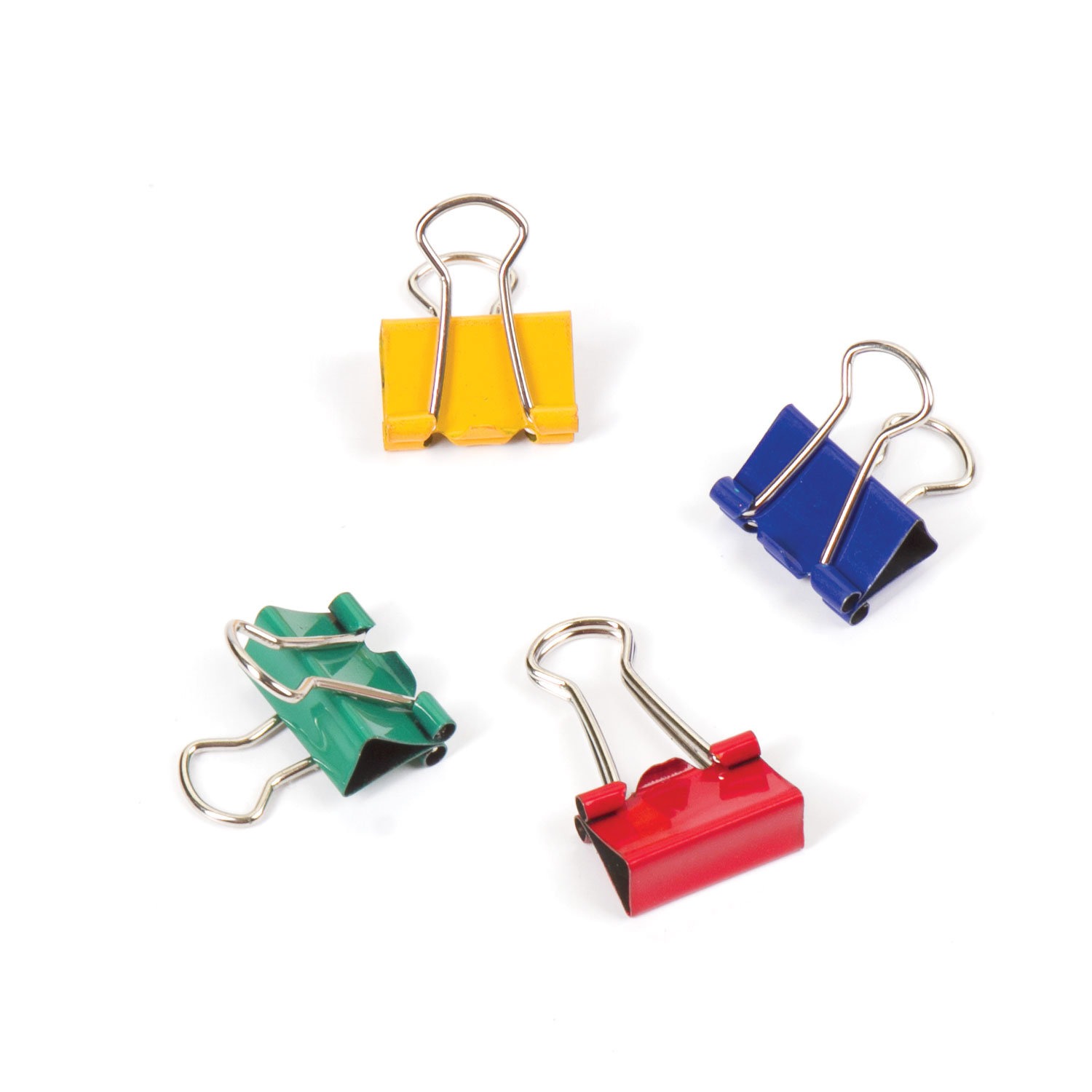 картинка Зажимы для бумаг 15 мм, 12 шт, цветные, на 45 листов, BRAUBERG, 224469 от магазина Альфанит в Кунгуре