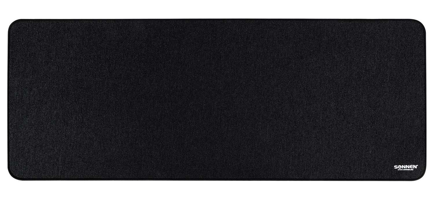 картинка Коврик для мыши SONNEN "WIDE RANGE", 870*350*4 мм, ткань/резина, черный, 513315 от магазина Альфанит в Кунгуре