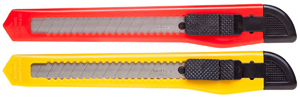 картинка Нож канцелярский 9 мм, ассорти, фиксатор, "X-blade", Hatber, UK_060159 от магазина Альфанит в Кунгуре