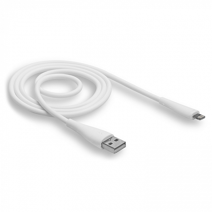 картинка Кабель зарядный для мобильных устройств Walker C305 USB 2.0 AM — Apple 8-pin, 1,0 м, белый, 2.1А от магазина Альфанит в Кунгуре