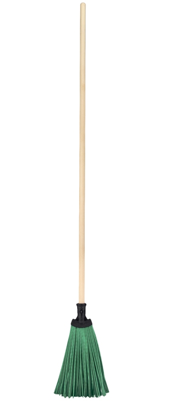 картинка Метла, 120 см, с деревянным черенком, веерная, Vega, 360671 от магазина Альфанит в Кунгуре