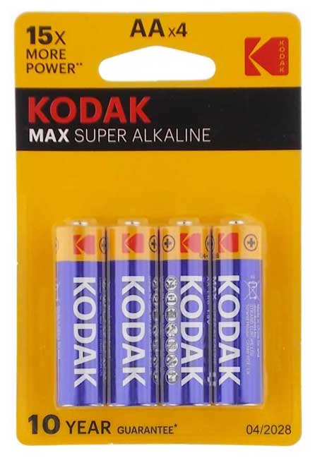 картинка Батарейки АА, 4*BI, Kodak Max, KAA-4 от магазина Альфанит в Кунгуре