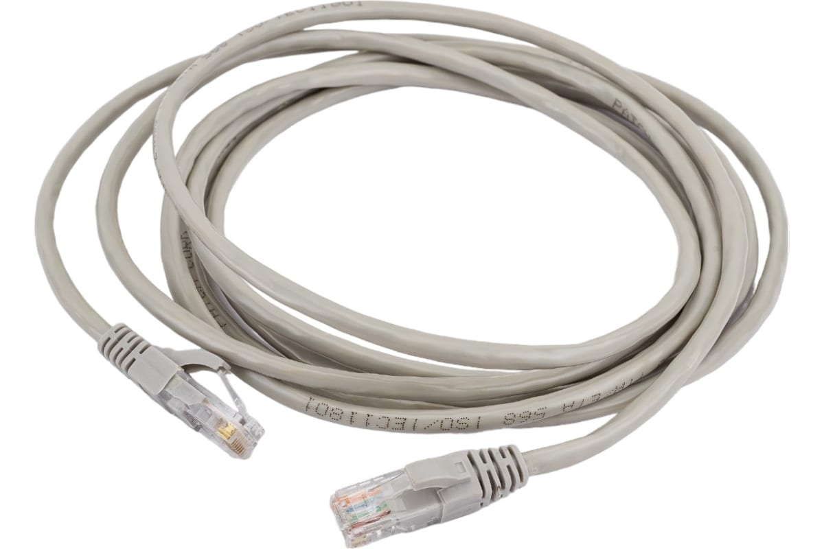 картинка Патч-корд UTP-5e RJ-45, 3м, TDM "Народый", SQ0115-0005 от магазина Альфанит в Кунгуре