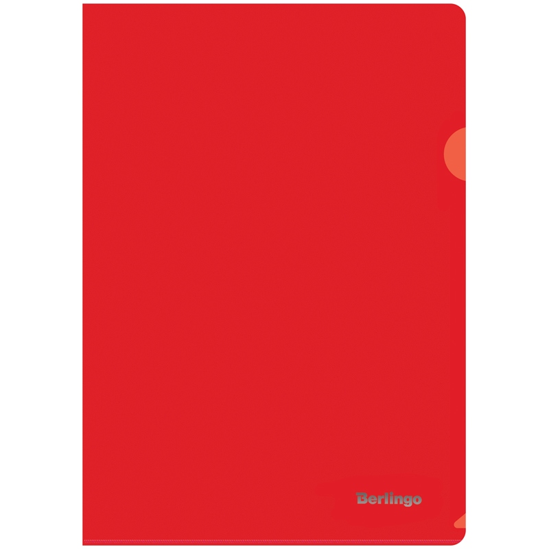 картинка Папка-уголок, А4, 180 мкм, пластик, красный, Berlingo, AGp_04403 от магазина Альфанит в Кунгуре