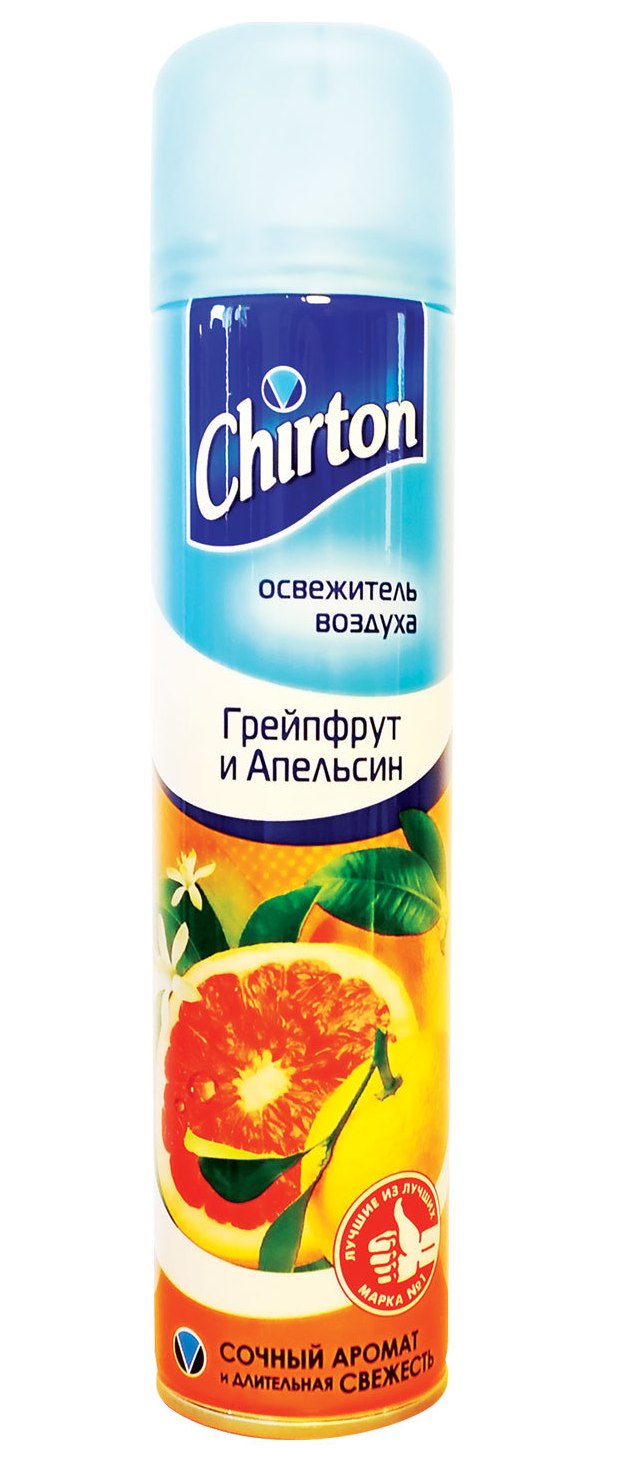 картинка Освежитель воздуха, 300 мл, аэрозоль, бутыль, "Nolan. Грейпфрут и апельсин", Chirton, YGIR-085 от магазина Альфанит в Кунгуре